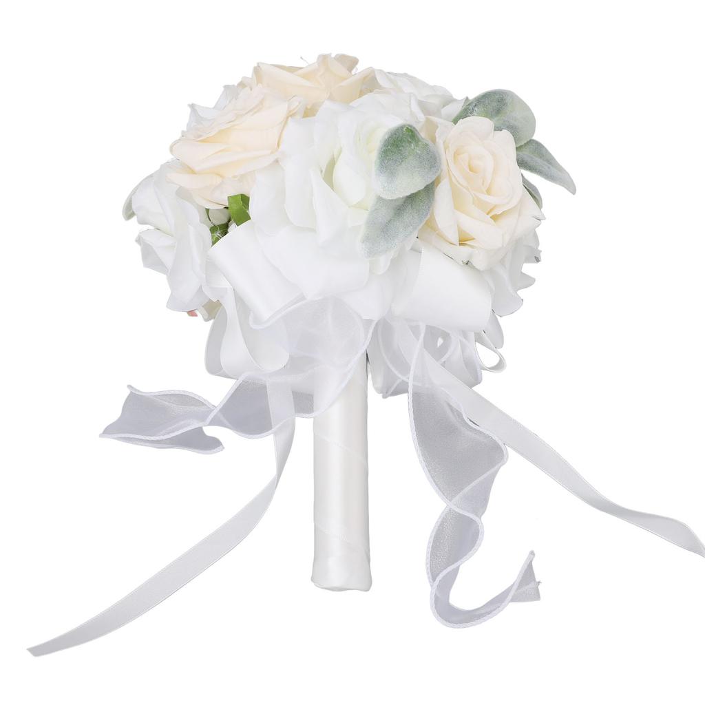 Wedding Bouquets for   Soft Ribbon Bridal  smaid Holding Flow s Artificial   for Wedding Party Decoration