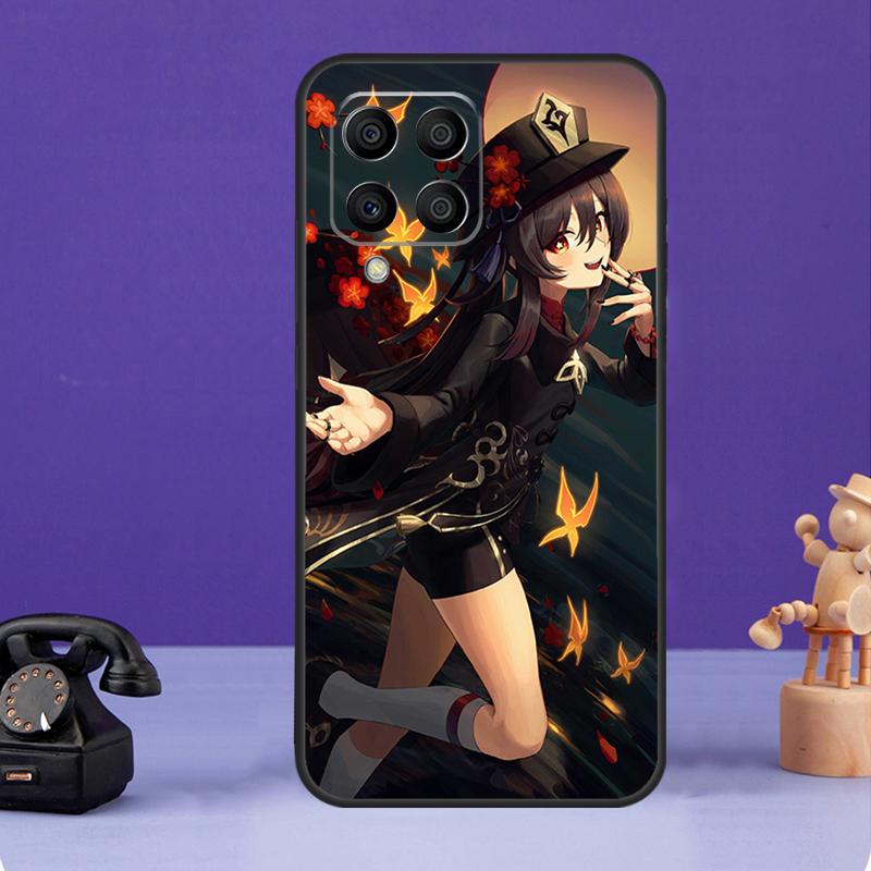 Чехол Genshin Impact Hutao для Samsung Galaxy M55 M21 M31 M51 M12 M32 M52 M20 M13 M23 M33 M53 M14 M34 M54 M30s