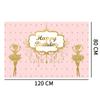 Happy Birthday Backdrop Banner Background Cloth Props Party Decorate