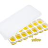 14-Grid Silicone Ice Cube Tray with Soft Bottom and Lid for Easy Release