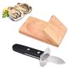 Oyster Tool Wooden Oyster Shucking Clip Knife Machine Oyster Shucker Clamp Holder Seafood Tools