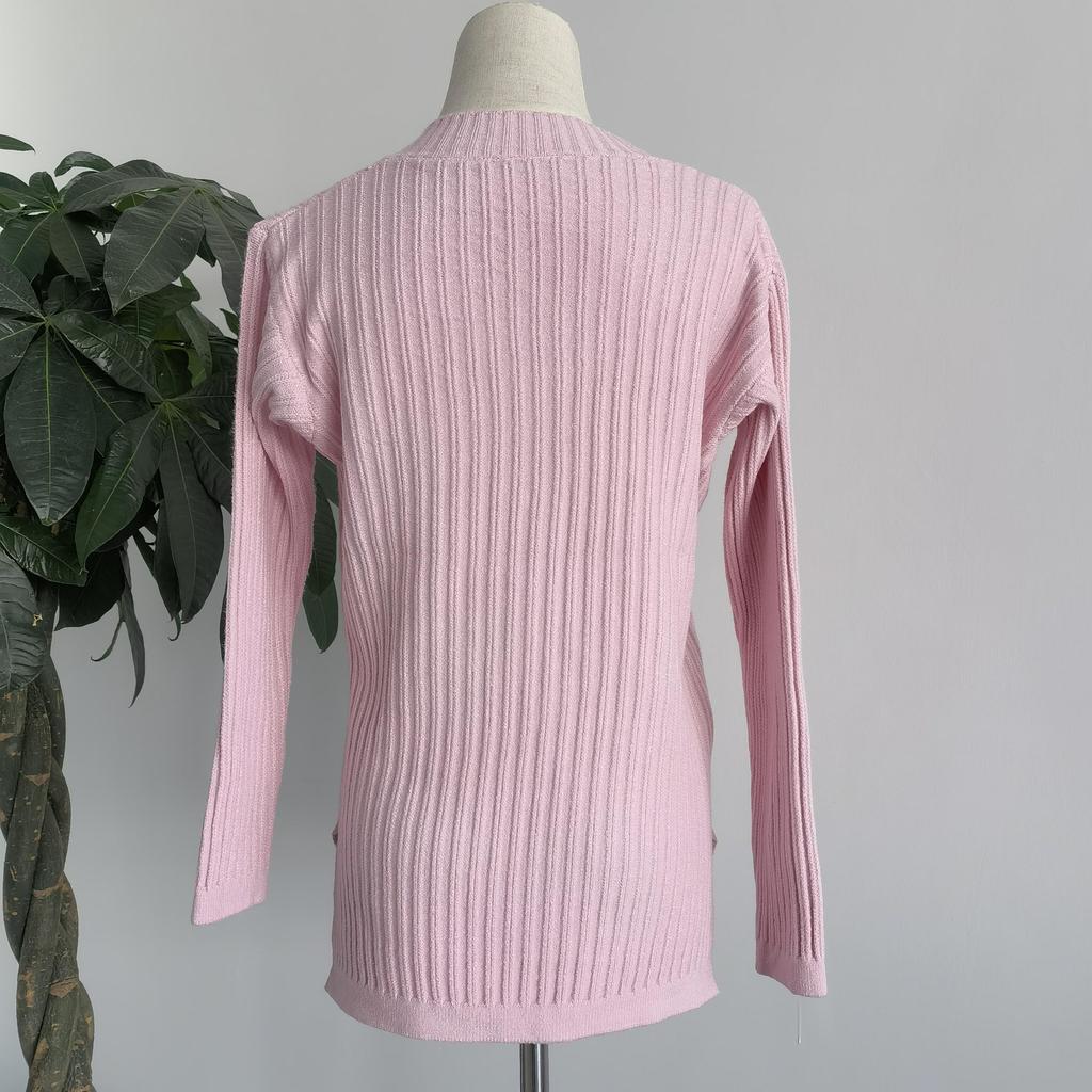 Женский базовый свитер с v-образным вырезом, теплые толстые свободные пуловеры, однотонный джемпер, повседневный топ, осень-зима