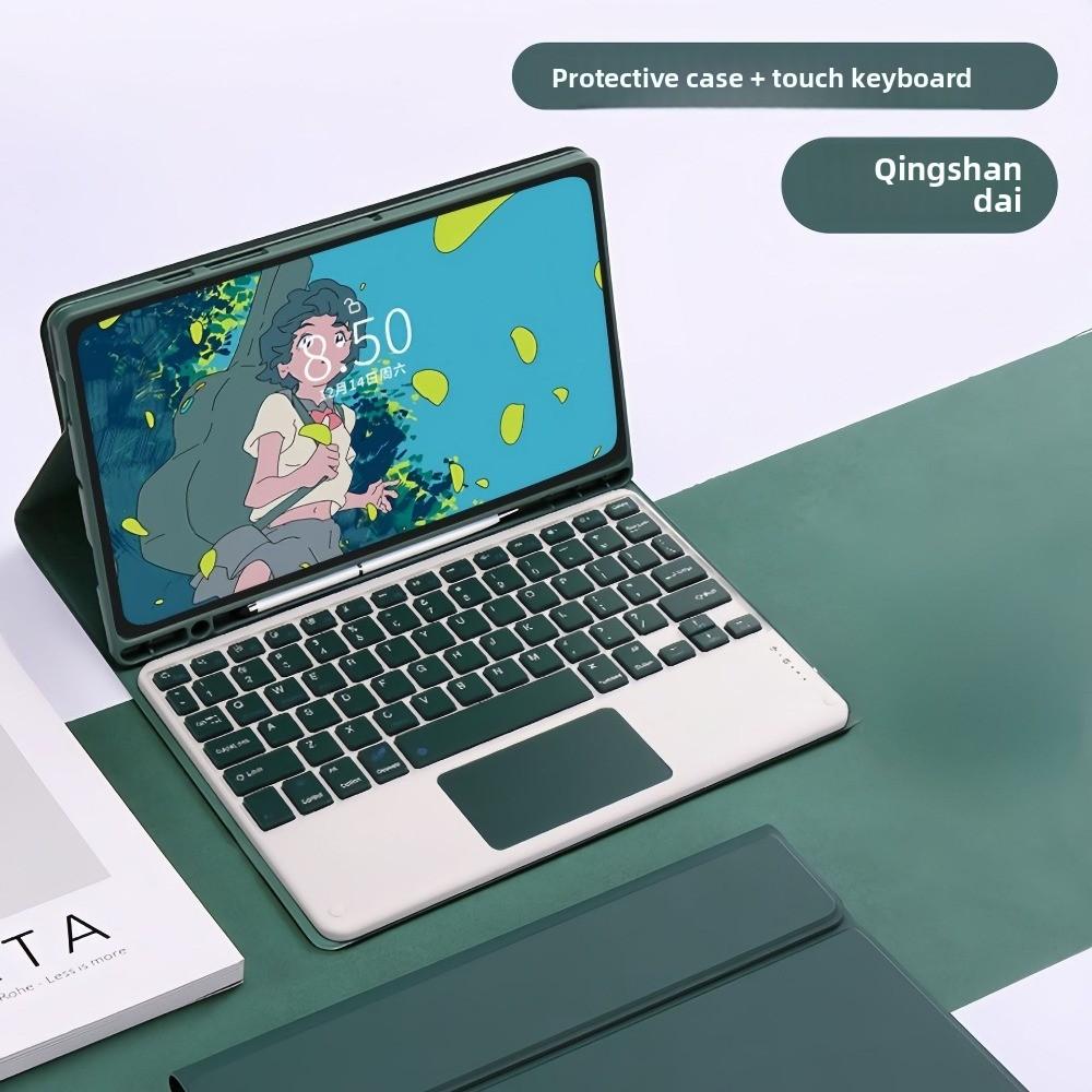 Кожаный чехол для планшета Samsung A9 Plus с магнитной клавиатурой и слотом для S Pen Совместим с S9FE