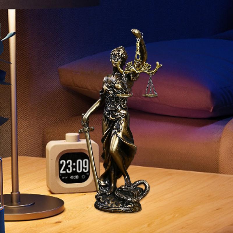 Правосудие Домашний Декор Леди Правосудие Смола Фигурка Леди Правосудие Богиня Справедливости Статуя Орнаменты Греческой Мифологии Для Адвокатской Студии