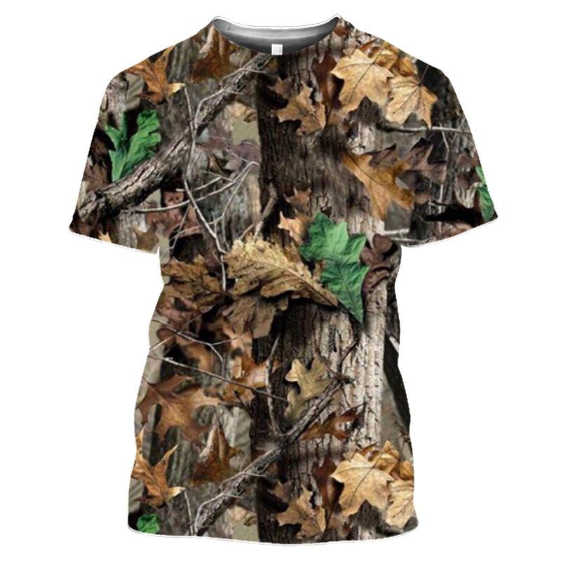 Summer Hunting Camouflage t shirt for men Casual Outdoors Printed Tees Selling Leisure round neck Short Sleeve Oversized Tops