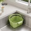 Water Drainage Sink Basket Kitchen Drain Basket, Corner Food Scrap Collector, Waste Durable Easy-Clean Utility for Fruits Vegetables Trap
