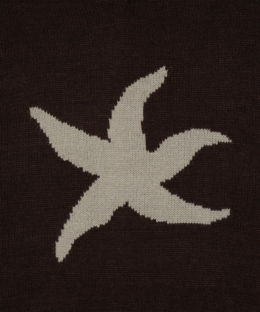 САМЫЙ ХОЛОДНЫЙ МОМЕНТ Худи вязаное с логотипом TCM Starfish (коричневый)