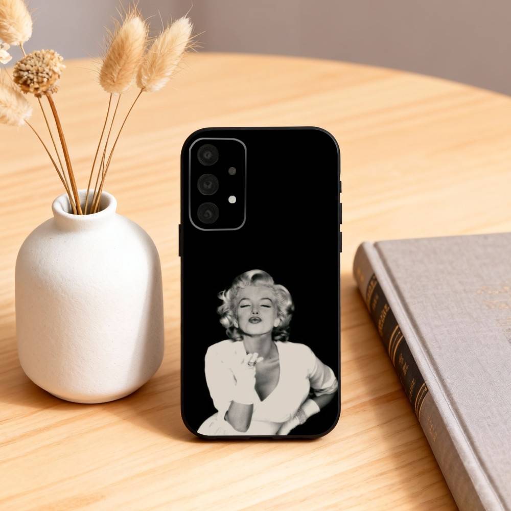 Чехол для телефона M-Madonna Ciccone для Samsung S25,24,23,22,30,21,10,9,Ultra,Plus,Lite,FE,4,5 G Мягкий черный чехол