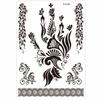 Legs Arm Temporary Tattoo Lace Fake Tattoo Black Henna Tattoo Decals  Women/Lady