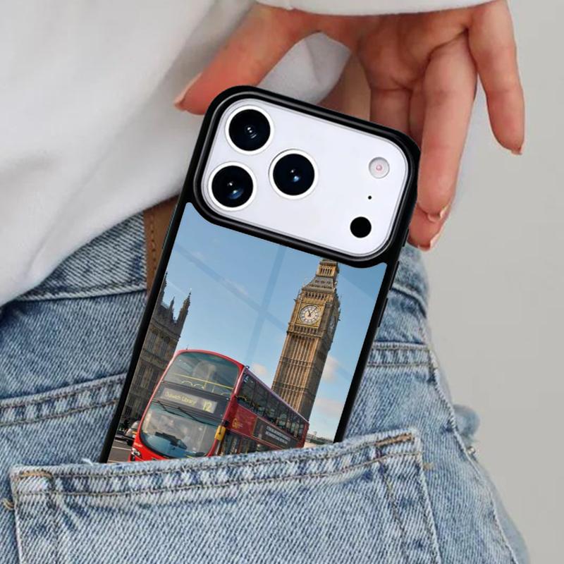 Чехол для телефона London Red Bus Big Ben для iPhone 17ProMax 12 13 14 15 16e 17 Pro Max Plus Air Cover