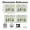 1 шт./4 шт. Рождественское украшение Настольная салфетка с принтом рождественской елки Новогоднее украшение стола