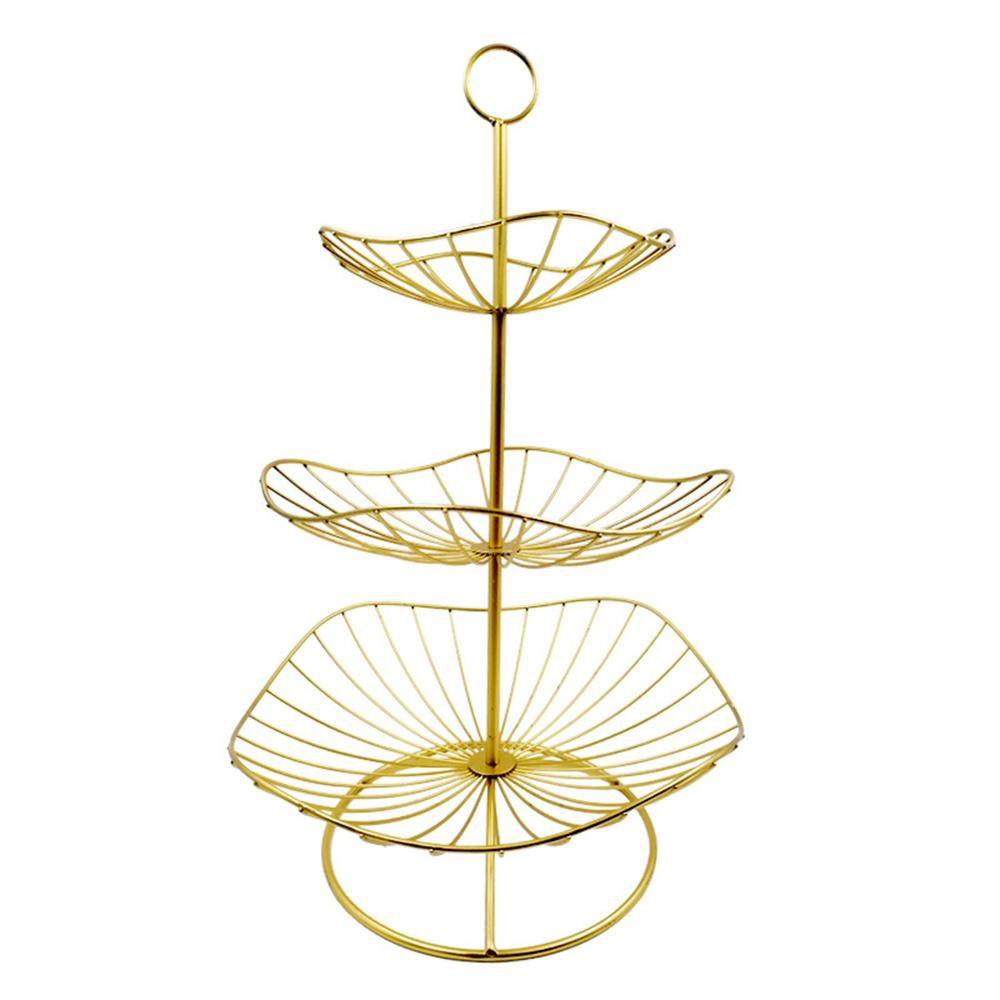 Metal Fruit Basket Wire Snack Bread Vegetable Storage Bowls Kitchen Eggs Dessert Holder Cake Stand Nordic Organizer Minimalist