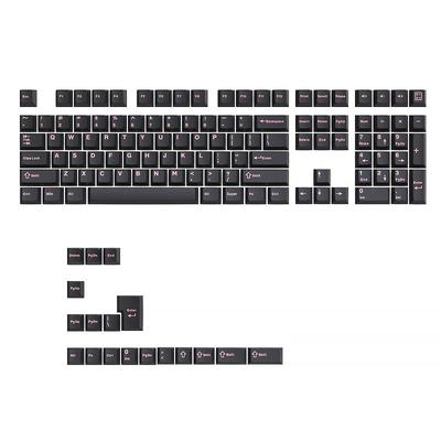 Колпачки для клавиш 126 шт. Двойной литье Профиль OEM PBT Набор пользовательских колпачков для механической клавиатуры Переключатели Cherry Gateron MX Черный 60% 65% 75% 80% 100% (розовый