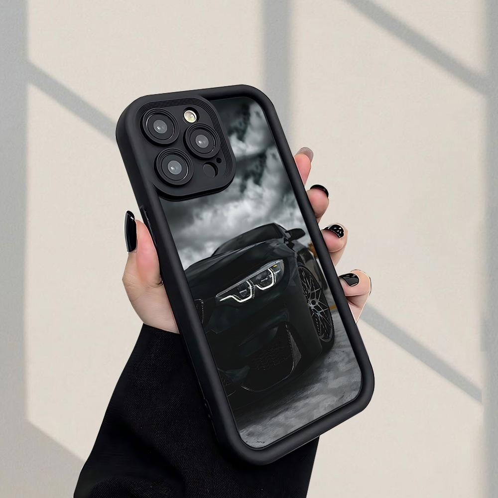 Чехол для телефона с дизайном спортивного автомобиля для iPhone 17 16 15 14 13 12 11 Pro/ Max /Plus противоударная задняя крышка