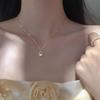 Fashion 925 Sterling Silver Water Drop Necklace Sparkling Zircon Pendant Romantic Woman Engagement Birthday Jewelry Gift