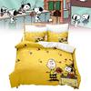 Cartoon Print Digital Duvet Cover Pillowcase Set Bedroom Gift Bedding