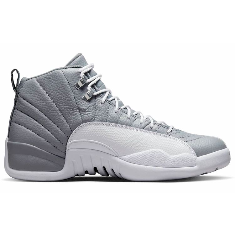 Air Jordan 12 Retro Stealth Men Sneakers Grey White Cool-Grey CT8013-015