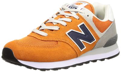 Кроссовки ML574 см D [New Balance] (Текущая модель) ОРАНЖЕВЫЙ/ТЕМНО-СИНИЙ (HJ2) 24,0