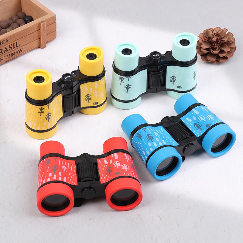 4x30 Telescope Children Outdoor Camping Binocular Telescope With Storage Bag Kids Educational Learning Telescope Birthday Gifts