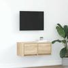 VidaXL TV Cabinet Sonoma Oak 60x31x25.5 Cm Engineered Wood, TV Stand, Hi-fi Cabinet, Entertainment Center, TV Buffet, 861494