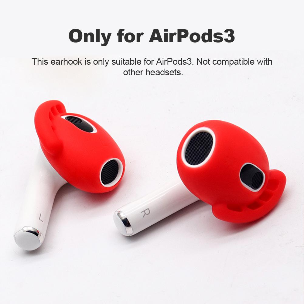 Силиконовые амбушюры для AirPods 3, противоскользящие, для беспроводных Bluetooth-наушников, вкладыши, насадки