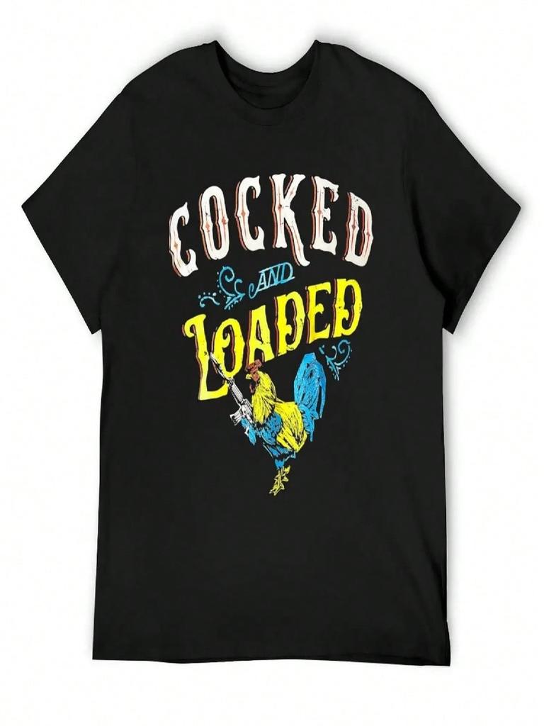 Cocked And Loaded T-Shirt Custom Shirt Valentines Clothes Heavyweights Graphic T Shirts unisexs Graphic T-Shirts Pack