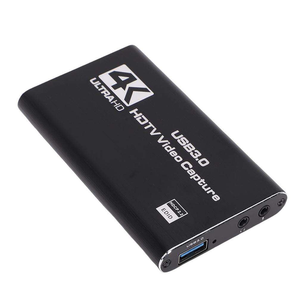 Карта захвата видео 4K, HDMI на USB 3.0, карта захвата игр с выходом Loop Out, 1080P 60FPS, вход для микрофона 3,5 мм