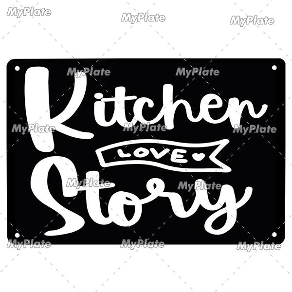 Kitchen Metal Sign Vintage Tin Sign Home Decor For Bar Pub Club Decoration Metal Plaque Painting Art Poster Cafe Decor