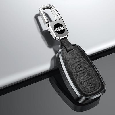 Чехол-сумка для ключа автомобиля из алюминиевого сплава с кожей для Chevrolet Camaro Malibu Traverse Blazer Equinox 2019 Cruze XL8