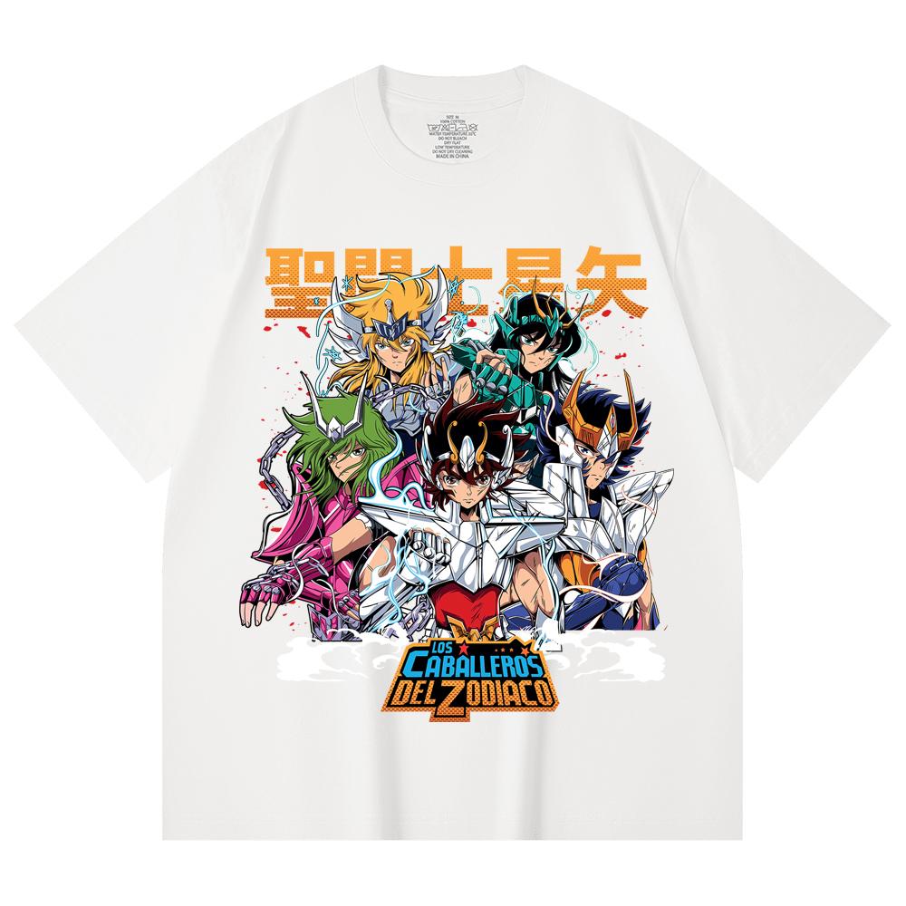 Унисекс футболка из 100% хлопка плотностью 230 г/м² с принтом Saint Seiya V1