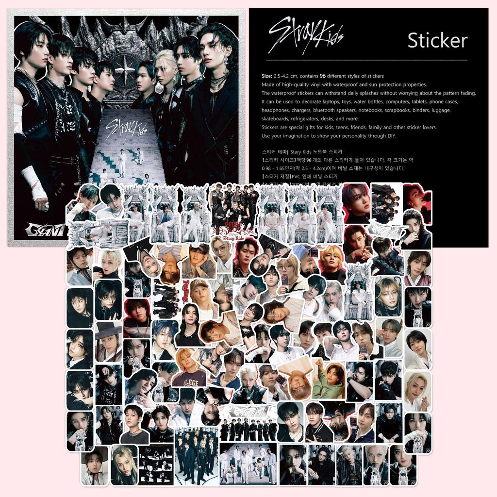 96 шт. Наклейки Straykids Skzoo Новый Альбом Гигантский Мерч Хуан Хёнджин Мерч Ручная Работа Аккаунт Милые Наклейки