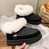 Fashion Snow Boots Velvet and Thickened Cotton Shoes Women's 2025 New Winter Warm Shoes