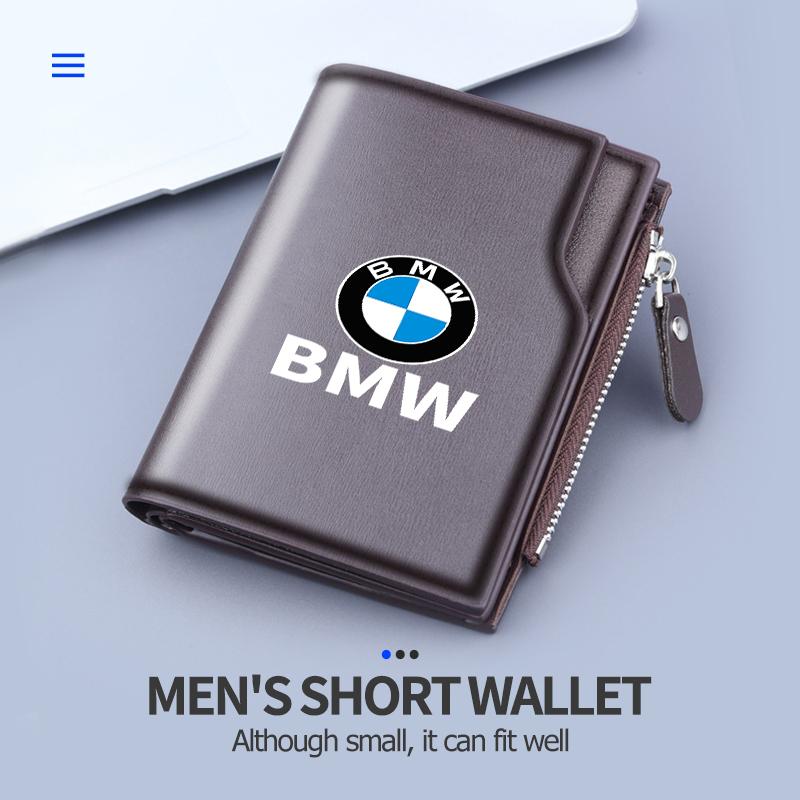EYAG3 Для BMW Кожаная Сумка для Хранения Карты Водительского Удостоверения с Логотипом Автомобиля Кошелек на Молнии для Монет E87 E70 E91 E30 G20 E92 E93 E60 E46 E90 G30 E53 X1