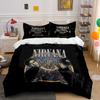 Nirvana Band Artwork Design Bedding Duvet Cover Set Duvet Cover Pillowcases (1*Duvet Cover 2*Pillowcases, Without Duvet Insert)