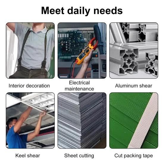 Промышленные ножницы из высокоуглеродистой стали, острый резак, универсальный инструмент для резки листового железа для мастерской, дома