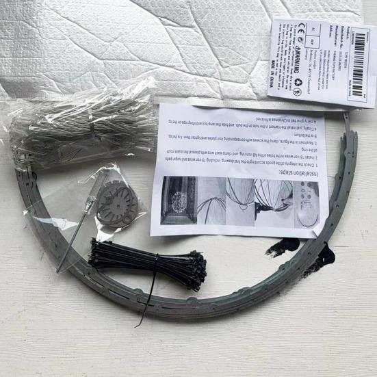 Рождественский светодиодный шар Складной большой светящийся шар для елки Металлический каркас Сферический светильник для внутреннего и наружного оформления Сад Патио Декор