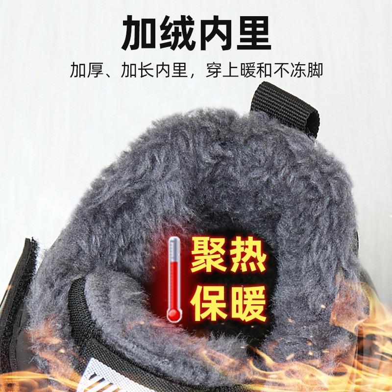 Womens Winter Snow Boots Plus Size Warm Fleece Lined Non Slip Adjustable Strap Mom Couples Walking