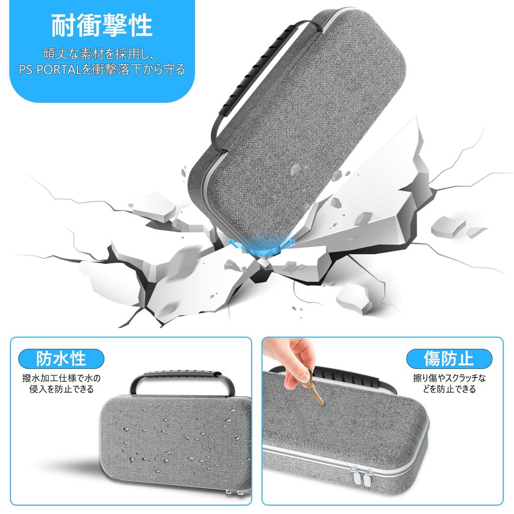 SPOSING Портативный чехол PS PS5 Portal Storage Bag Portal Dedicated Storage Case Handle Silicone Case Controller Protective Cover PS Portal Glass PS5