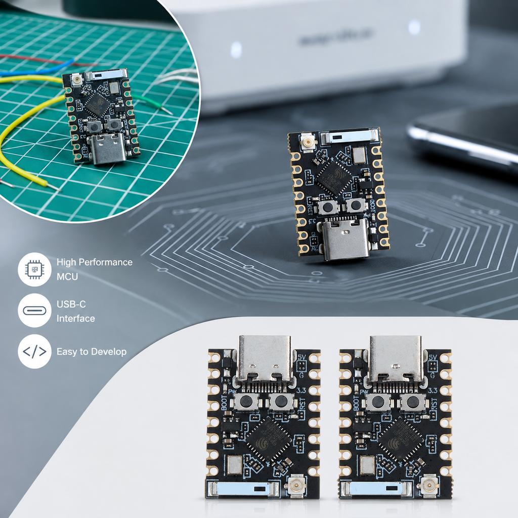 1 шт. ESP32 C3 Super Mini Плата разработки Bluetooth WiFi Type C Малый форм-фактор для изучения встраиваемых систем Проект для мейкеров