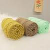 300 г/4 мм Полиэстер Нейлон Смешанная Пряжа Большой Рулон Круглая Полая Нить DIY Ручное Вязание Гобелен Пряжа для Вязания Крючком