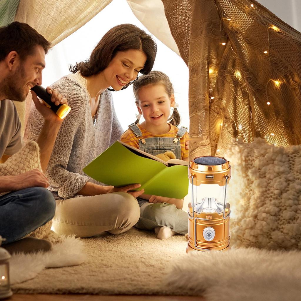 Rechargeable Camping Flashlight Portable Tent Light Outdoor Camping Emergency Light USB Rechargeable LED Night Light Lantern