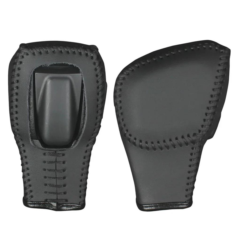 Автомобильная кожаная ручка переключения передач, кожаный чехол для салона автомобиля, наклейка на левый руль, аксессуары для Ford Everest Ranger, обзор 2020 - 2024 гг.