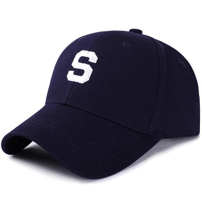 Бейсболка с буквой S, хлопковая регулируемая шляпа от солнца, унисекс, спортивные летние кепки с вышивкой, уличная одежда, повседневные шляпы Snapback для мужчин и женщин