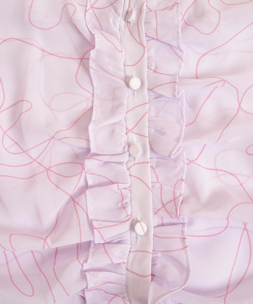 KATHARSIS Cutoff Chiffon Blouse Lv_Free