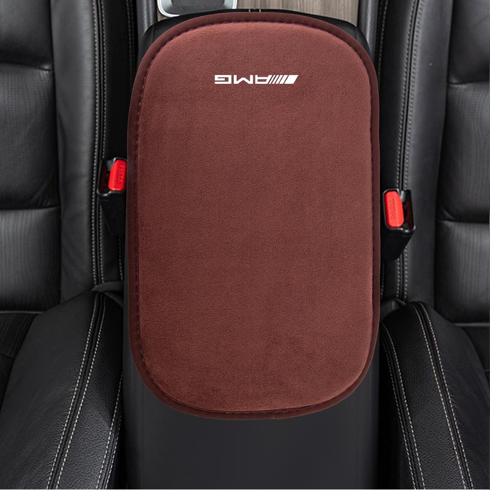Car Center Console Armrest Box Mat Decoration Non-slip Fur Pad For Mercedes Benz AMG GLC X253 A200 260I W206 W447 W213 W220 S500 KZ0