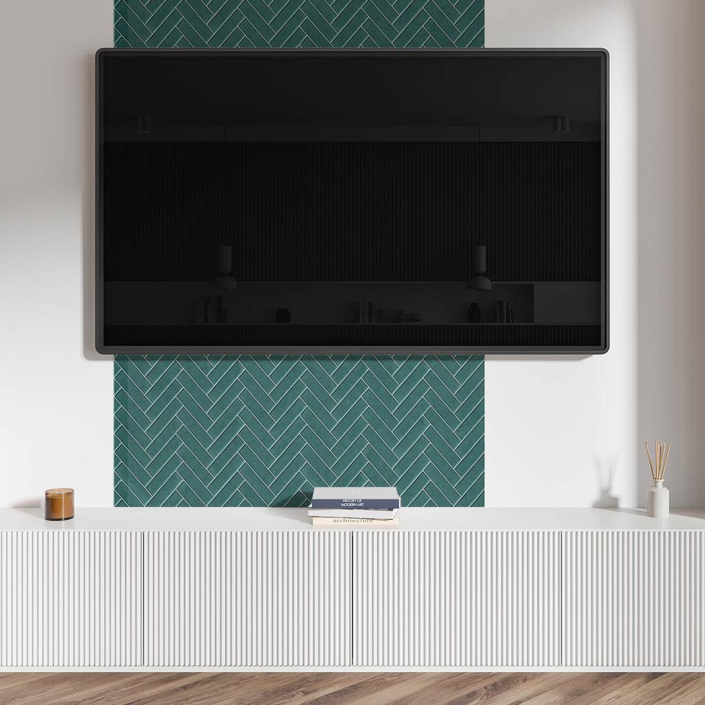 Panel Ścienny Winylowy Do Dekoracji Nowoczesnych Wnętrz 100X50 Cm Wzór W Jodełkę