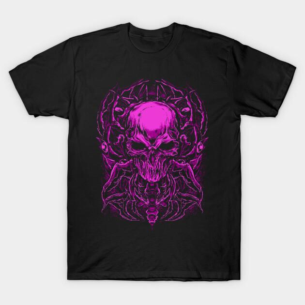 Asian Size Cotton Unisex Tshirt Print T-shirt Skull T-shirt No-Cut Print Regular Fit