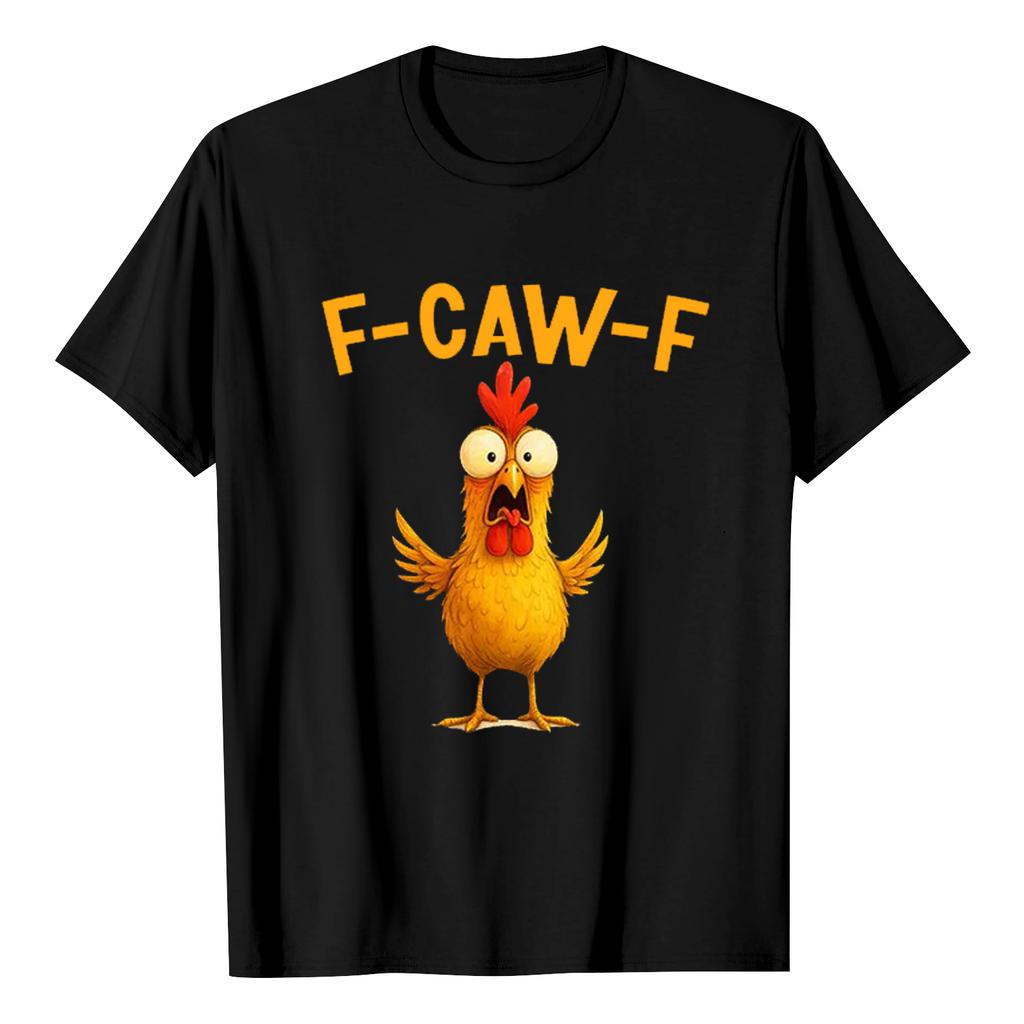 F-CAW-F Women's Casual Letter Print Short-sleeved Top T-shirt