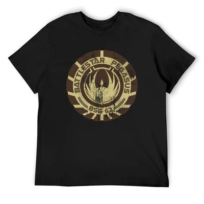 Футболка Battlestar Pegasus дешевые вещи превосходный хлопок графические футболки мужские графические футболки для крупных и высоких