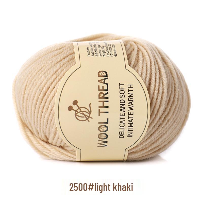 Пряжа из кашемировой шерсти средней толщины для вязания вручную детских шарфов и свитеров, со спицами.